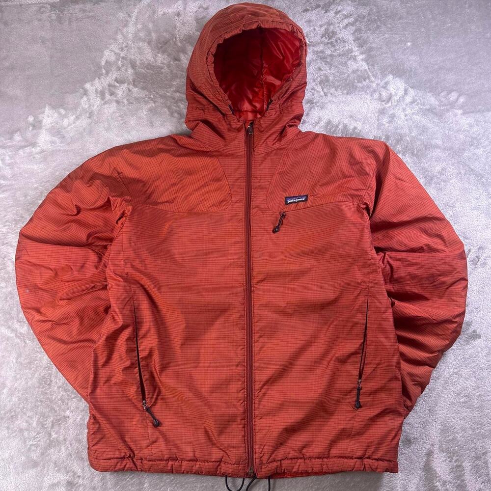 Vintage Y2K Patagonia Micro Puff DAS Jacket Men’s Medium Canyon Red Hooded
